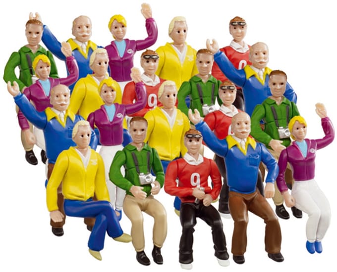 Carrera Racebaanonderdeel - DIGITAL 124/132/Evolution - Tribunefans - 20 Figuren onderdeel