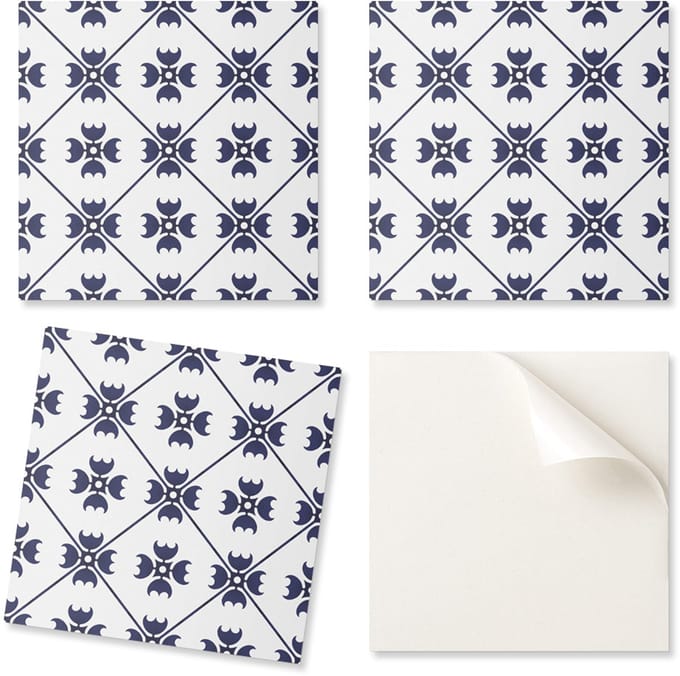 Set vinyltegels met stijlvol geometrisch patroon, 20x20x20 cm