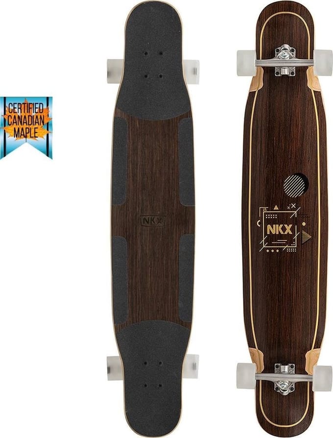 NKX Geometric Dancer longboard Padauk-Gold
