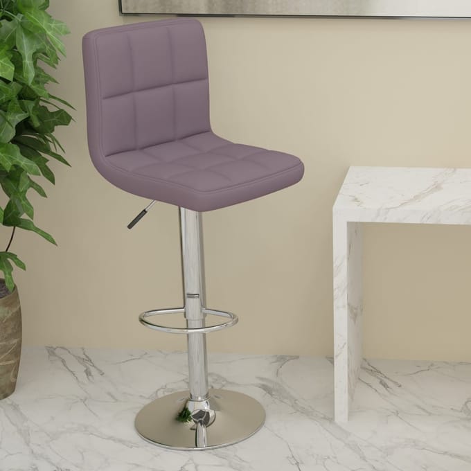 vidaXL - Barkruk - stof - taupe