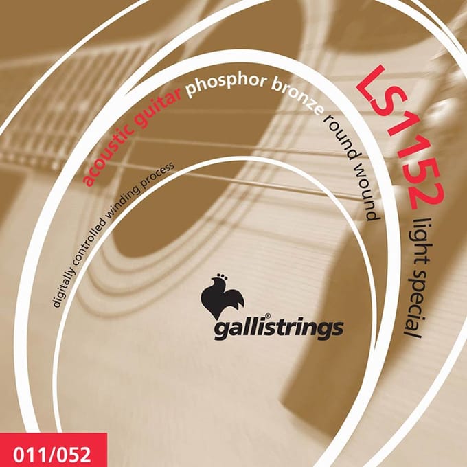 Snarenset akoestische gitaar - Galli LS1152 - Phosphor bronze - 11-52 - Light Special