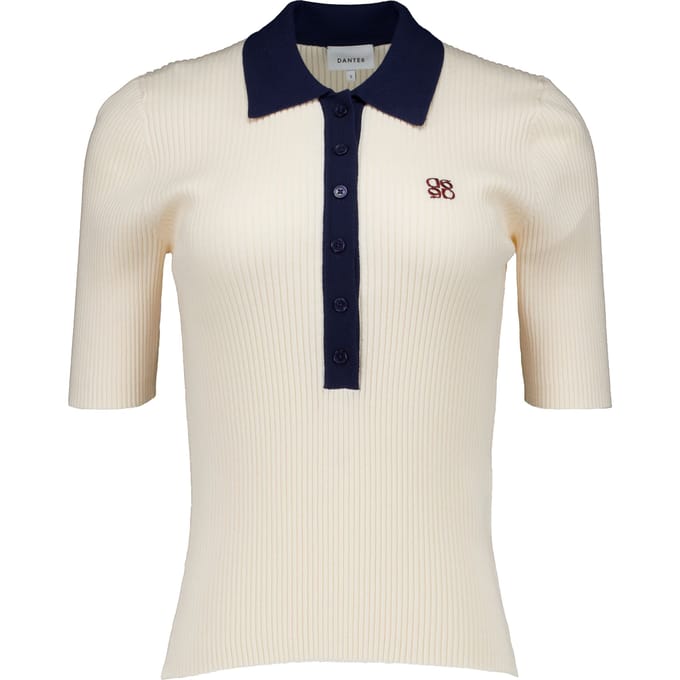 Dante 6 Byra Knitted Polo Polos Creme 261440