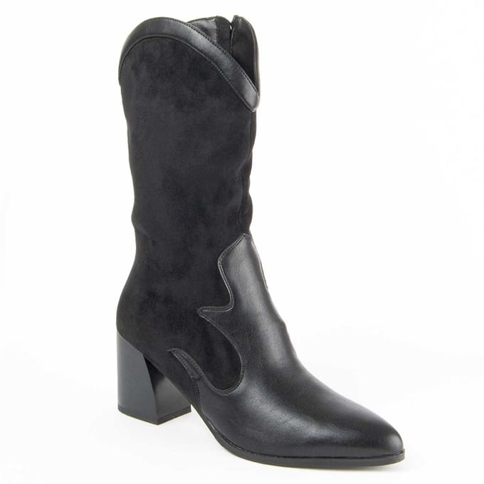 Bota De Tacón Para Mujer.  Montevita  Tejan8  100945 41 zwart