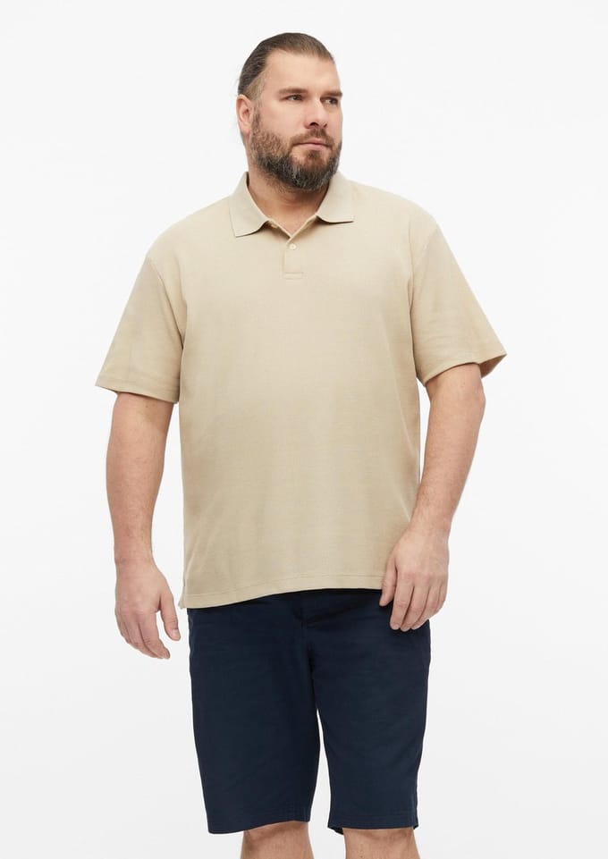 s.Oliver - male - Wafel piqué polo