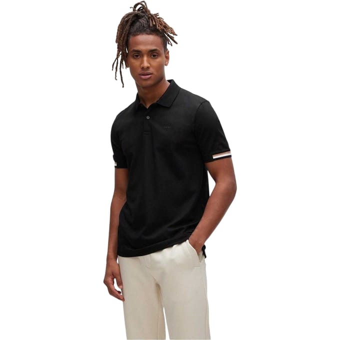 Boss Heren Parlay 147 Poloshirt (Zwart)