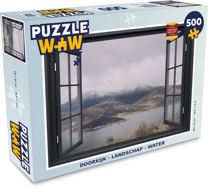 Puzzel Doorkijk - Landschap - Water - Legpuzzel - Puzzel 500 stukjes