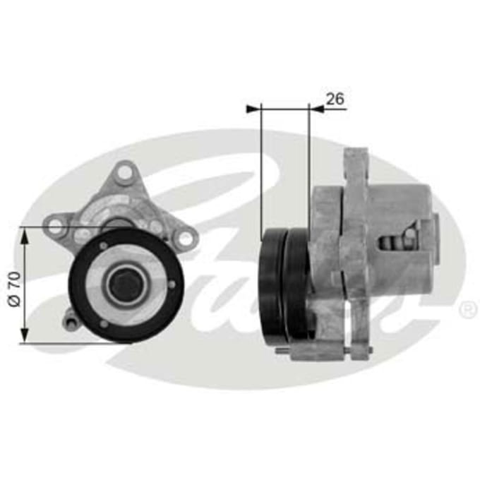 Spanarm, V-riem DriveAlign GATES T38283