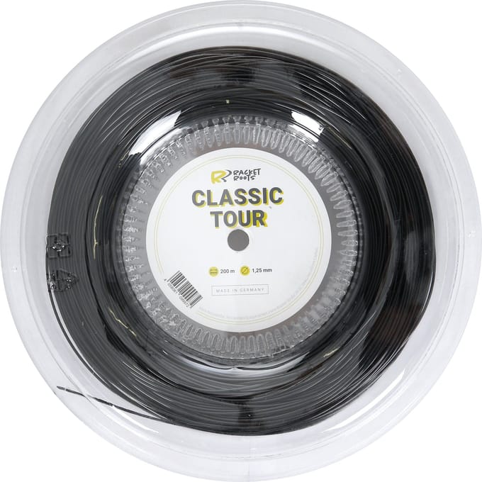 Racket Roots RR Classic Tour Rol Snaren 200m-Zwart