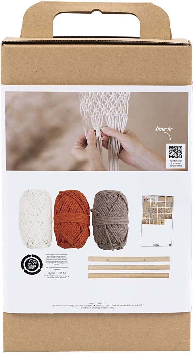 Creativ Company Startersset Macramé - Handwerkpakket - Plantenhanger