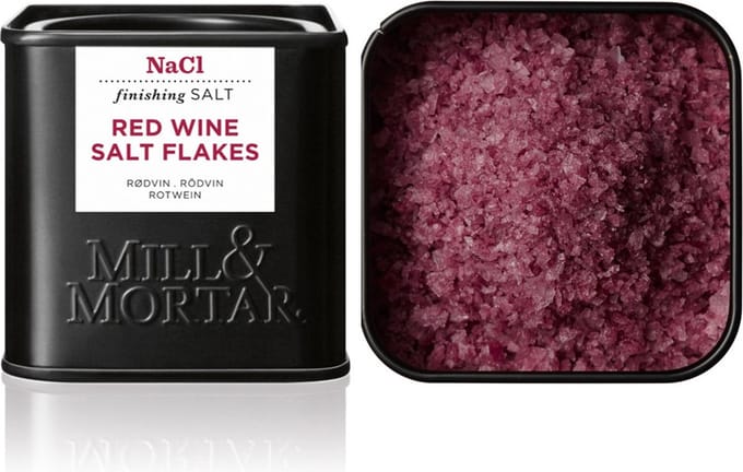 Mill & Mortar - Red Wine Salt Flakes zout - rode wijn zout