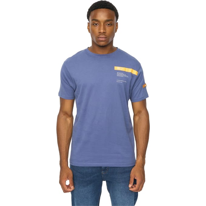Duck and Cover Heren Ambridge T-Shirt (Denim Blauw)