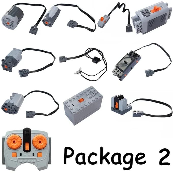 Motor Set 8293 PF Functies Technische Componenten Bouwstenen Werkt Met MOC High-tech DIY Stenen Batterijbakken