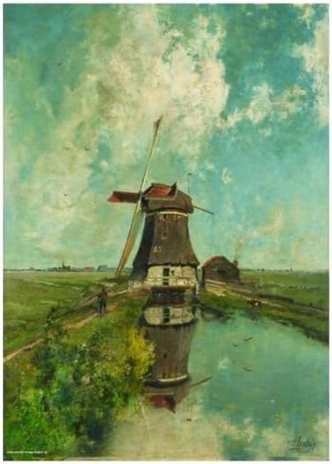 Puzzel Mill - Mil Puzzel - Ontspanning - Gedetailleerd Rijksmuseum Beeld - 1000 Stukjes - Multicolour