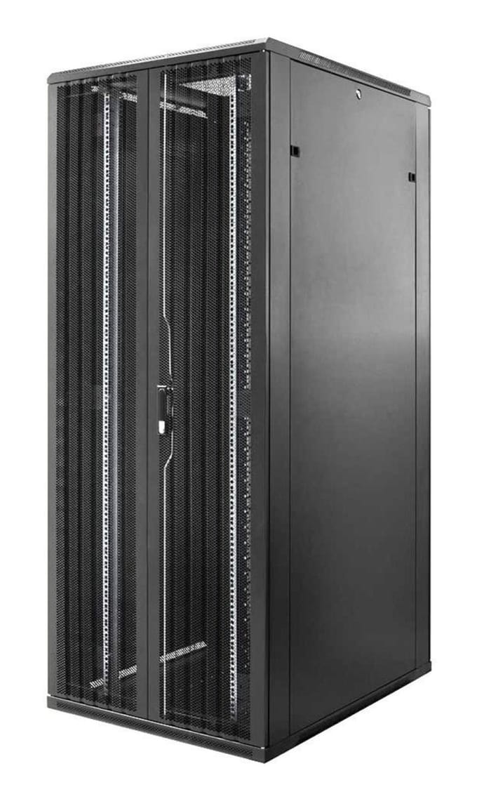 DSIT 47U serverkast met dubbele geperforeerde voor- en achterdeur 800x1000x2200mm (BxDxH) - serverbehuizing - serverrack - 19 inch