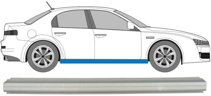 Reparatie dorpel voor Alfa Romeo 159 2005-2012 / Rechts