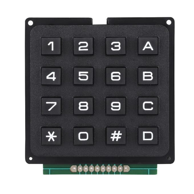 Modules de clavier avec 16 touches 4x4 Boutons-poussoirs Clavier externe pour MCU