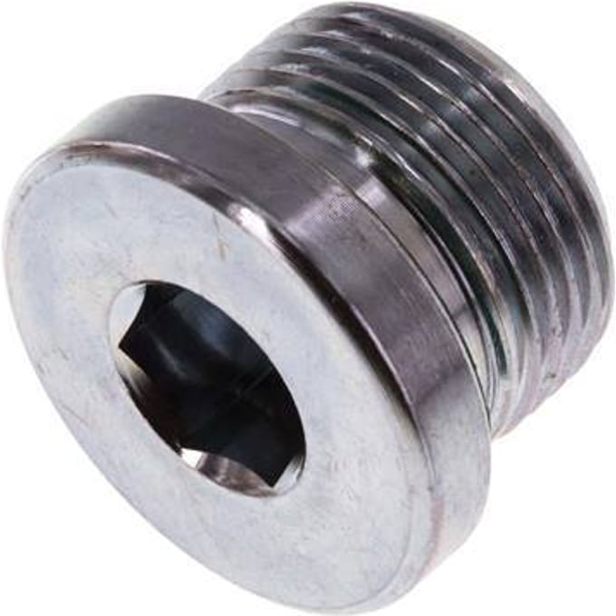 Plug M22 X 1.5 Staal FKM met Binnenzeskant 400bar [2 Stuks]