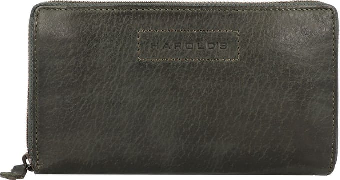 Harold's Onderzeeër Portemonnee Leer 18,5 cm - Dames - Horizontaal - grün