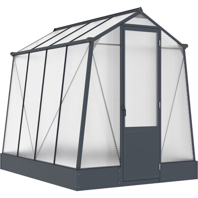 Westmann Aurora 68 - TuinKas met fundering - Antraciet 248x188 cm