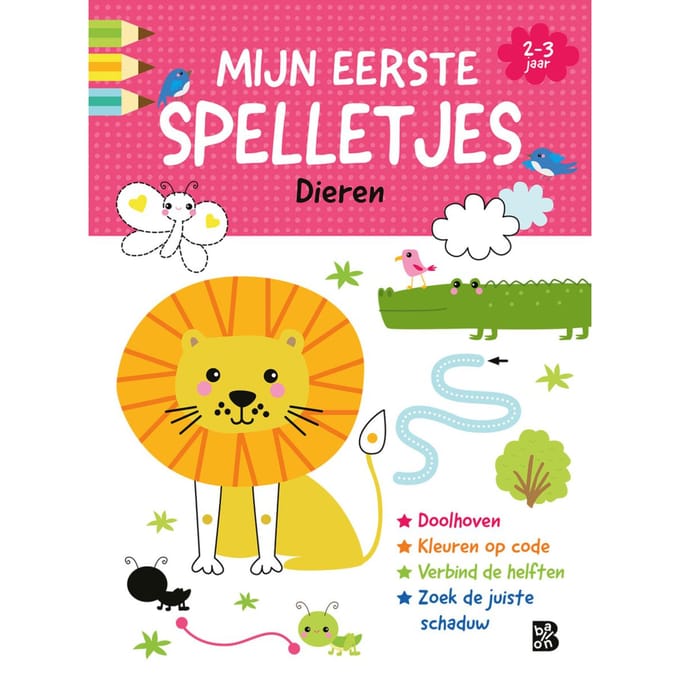 Mijn Eerste Spelletjes: Dieren (2-3 Jaar) - Mijn Eerste Spelletjesblok