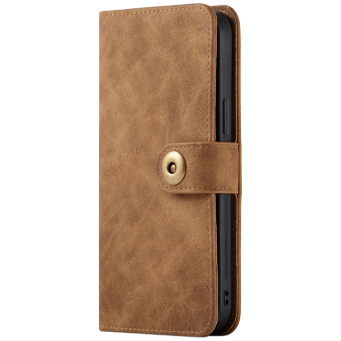 Mocaa iPhone 12 Pro Max  Vintage 2-in-1 Wallet Hoesje Bruin