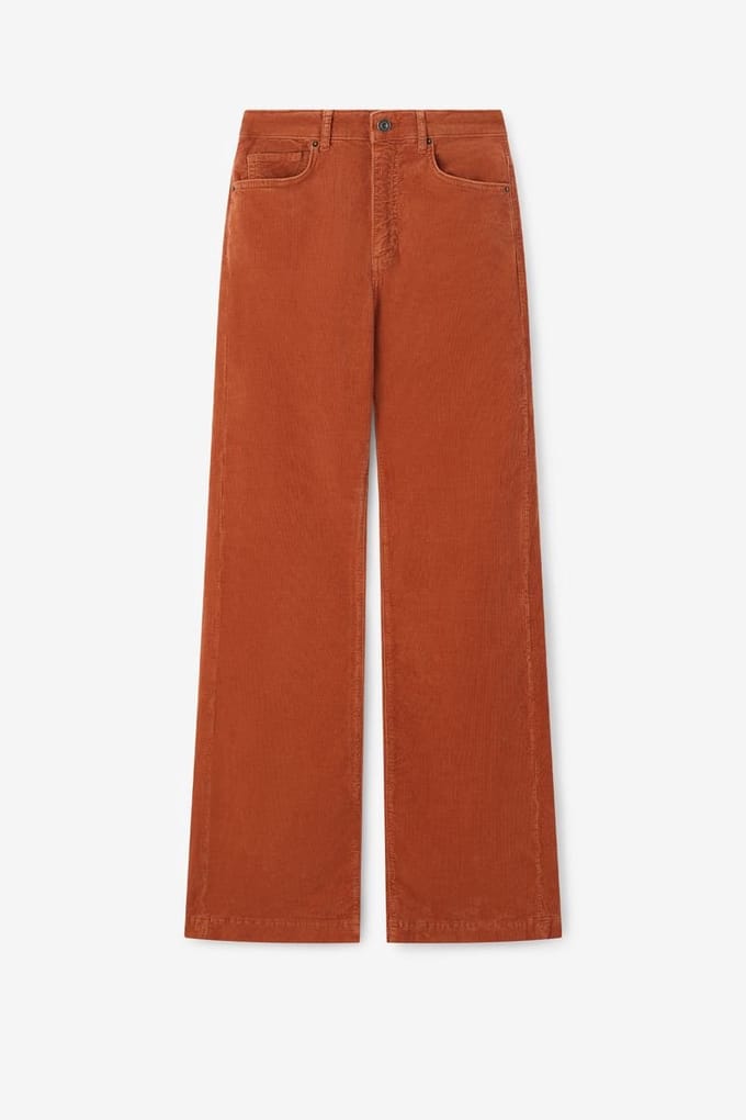 Sissy-Boy - Bruine corduroy flaired broek