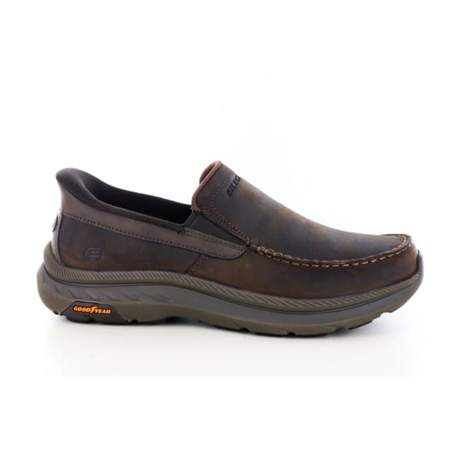 Skechers Slip-Ins: Pollard - Osgood, Mannen, Bruin, Sneakers, maat: 44