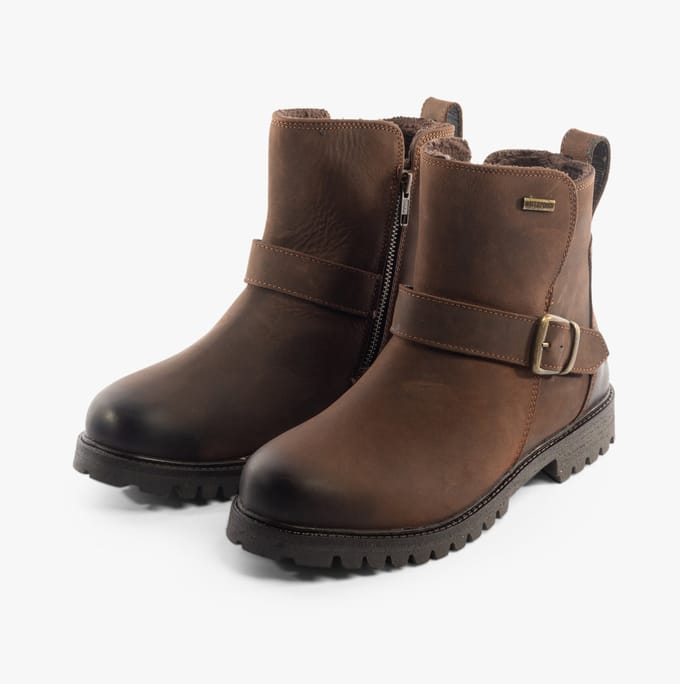 Hush Puppies Wakely Dames Leren Bruine Laarzen