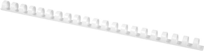 Q-CONNECT bindrug 14mm 21 rings 100 stuks wit