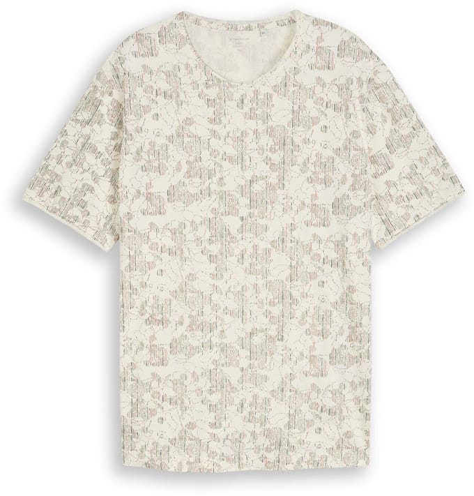 Tom Tailor - Plus Size - T-shirt met all-over print - Maat 3XL - off white irregular design