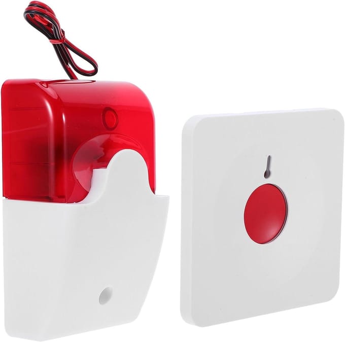 Noodoproepknop Ouderen - Alarmknop Hulpmiddel - Veiligheid Thuis - Bedraad Continubewaking - 12.5 cm Lengte - Multi