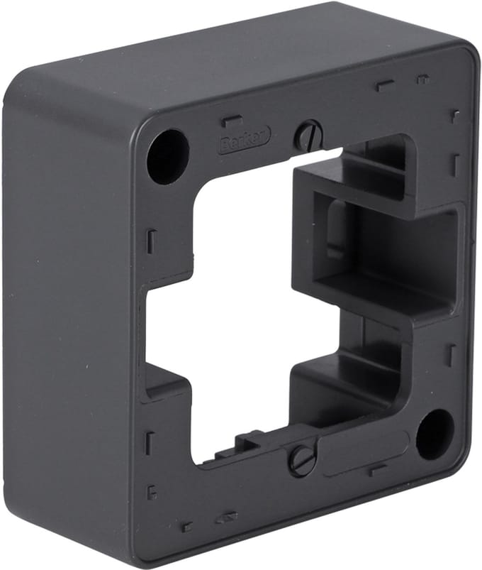 Berker Q1 opbouwraam - inbouw - 1-voudig - antraciet