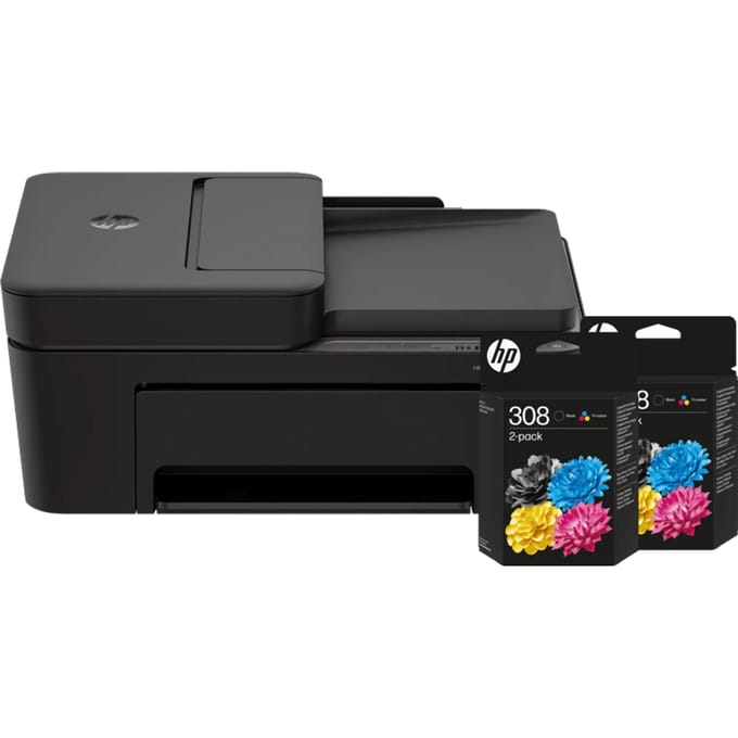 HP DeskJet 4320 All-in-One + 2 zwarte + 2 kleuren cartridges