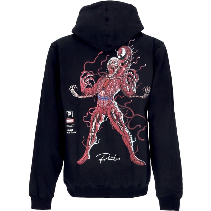 Carnage Hoodie X Marvel X Nychos zwarte herenhoodie
