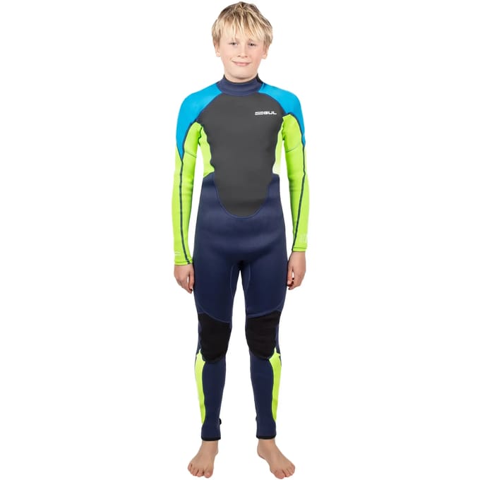 Volledige combinatie met lange mouwen kind GUL Response Flatlock 3/2 Back-Zip