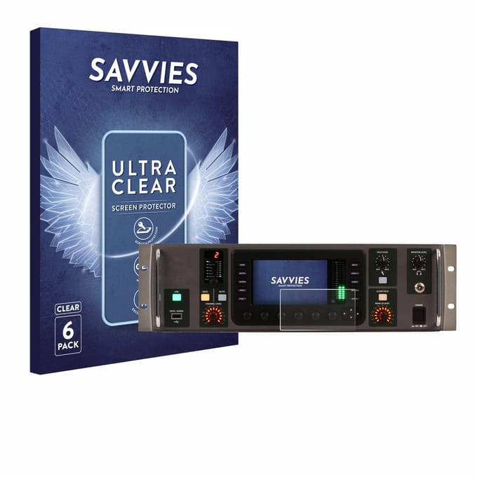 Savvies - Screenprotector voor Behringer X32 Rack - Folie Beschermfolie transparant 6 Stuks