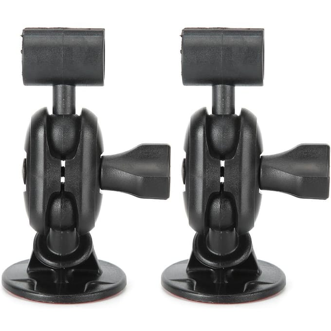 2pcs Petit Support de Caméra de Tableau de Bord Support Enregistreur de Tableau de Bord Ventouse Réglable à 360 Degrés Universel gray