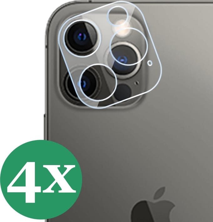 Screenprotector geschikt voor iPhone 13 Pro Max - Beschermglas Screen Protector Camera Glas - 4 Stuks