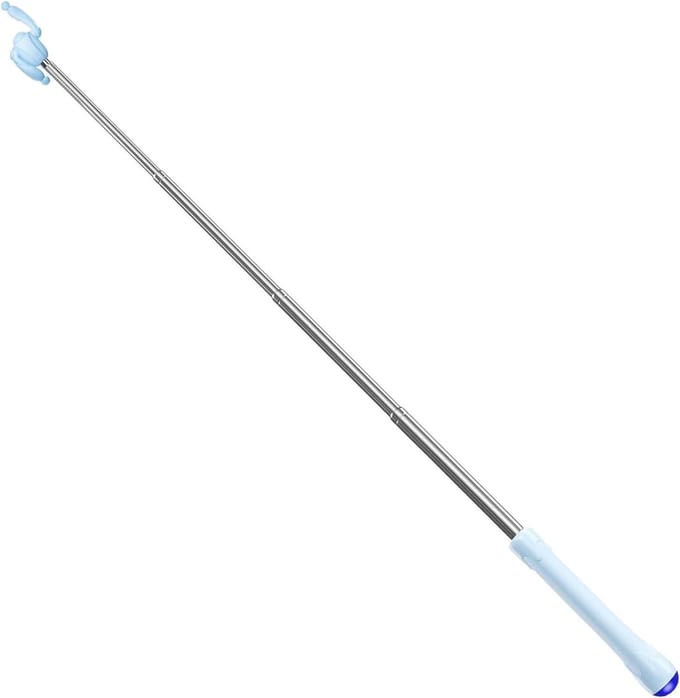 Aanwijsstok Uitschuifbaar - Docent Presentatiehulp - Klas Presenteren - Ergonomische Greep - 21-68 cm - Zwart