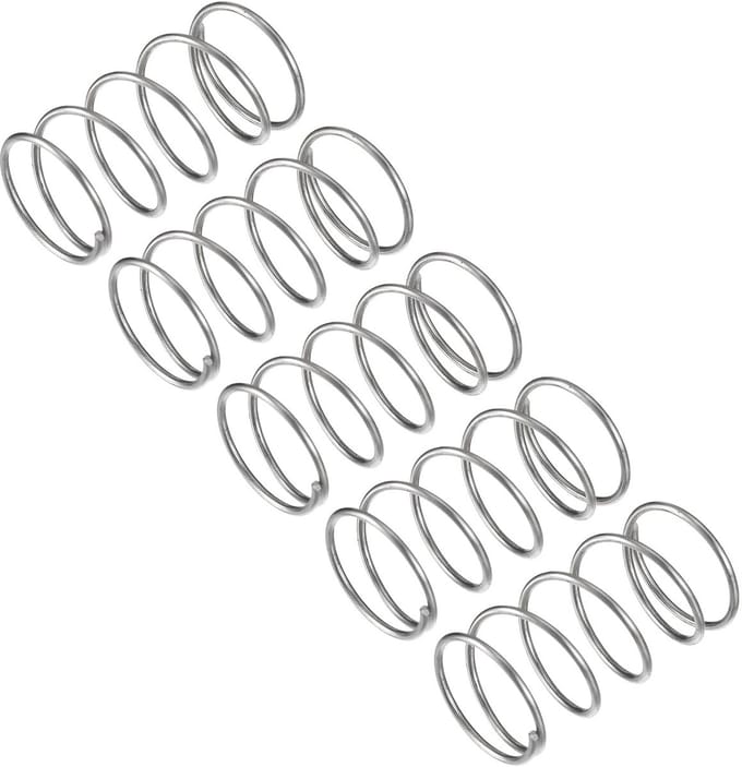 Set van 5 Drukveren RVS 304 - 25x45mm Compressieveren