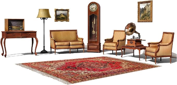 Gedetailleerd Woonkamer Interieur Modelbouwset