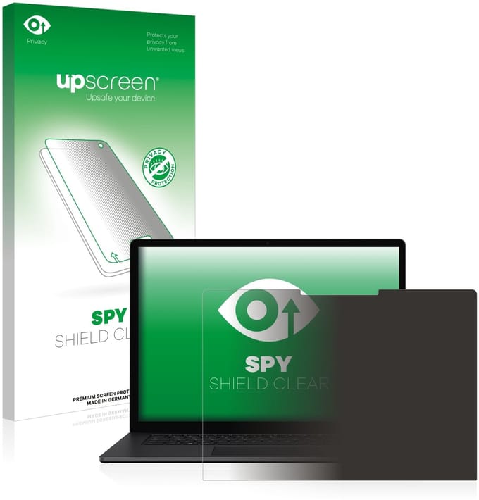 upscreen - privacy screenprotector voor Microsoft Surface Laptop 4 15" - Folie Beschermfolie Blauwlichtfilter