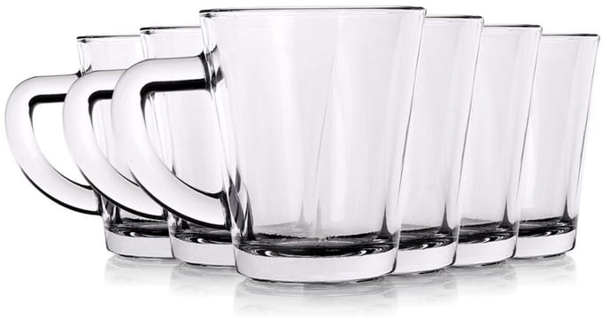 Excellent Houseware - Espresso Kopjes - 70 ml - Glasset - Vaatwasserbestendig