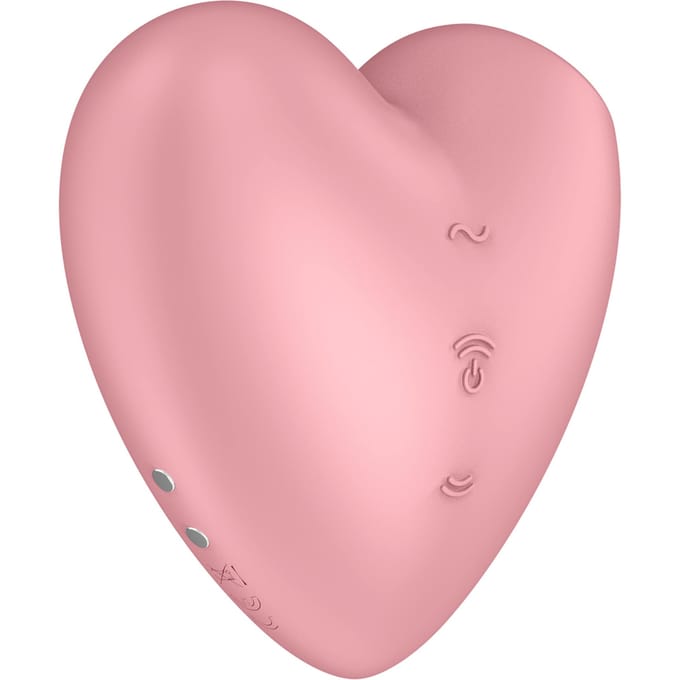 Satisfyer 'Cutie Heart', 8 cm, drukgolven en vibratie, speels design