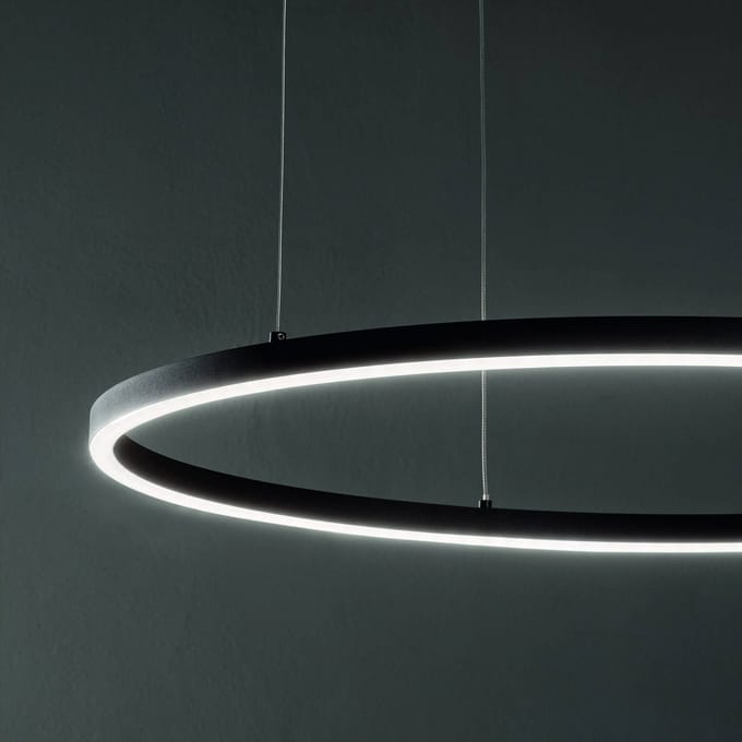 Ideal Lux LED hanglamp Oracle Slim Ø 90 cm wit 3.000 K