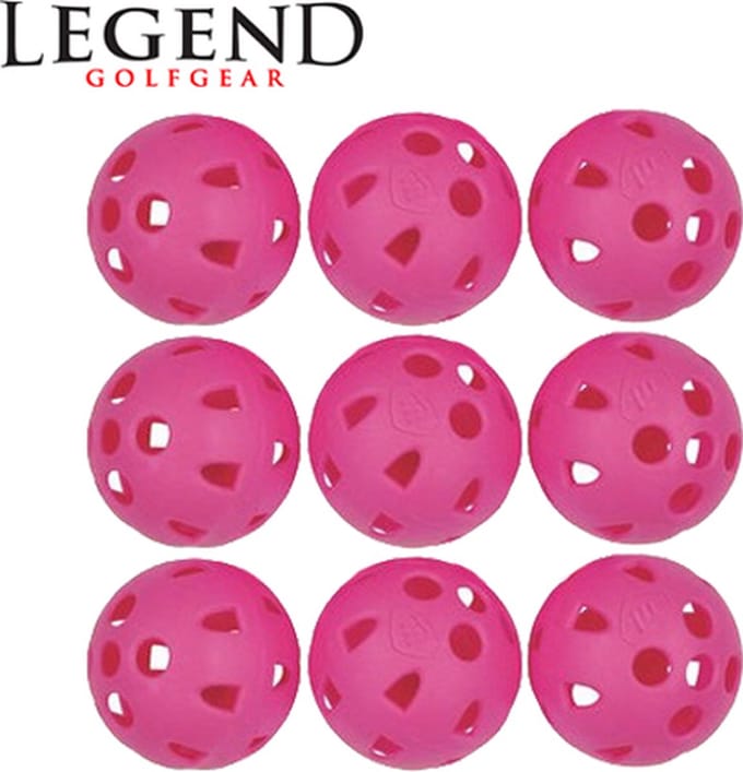Legend Holle Plastic Golfballen Roze 9 Stuks
