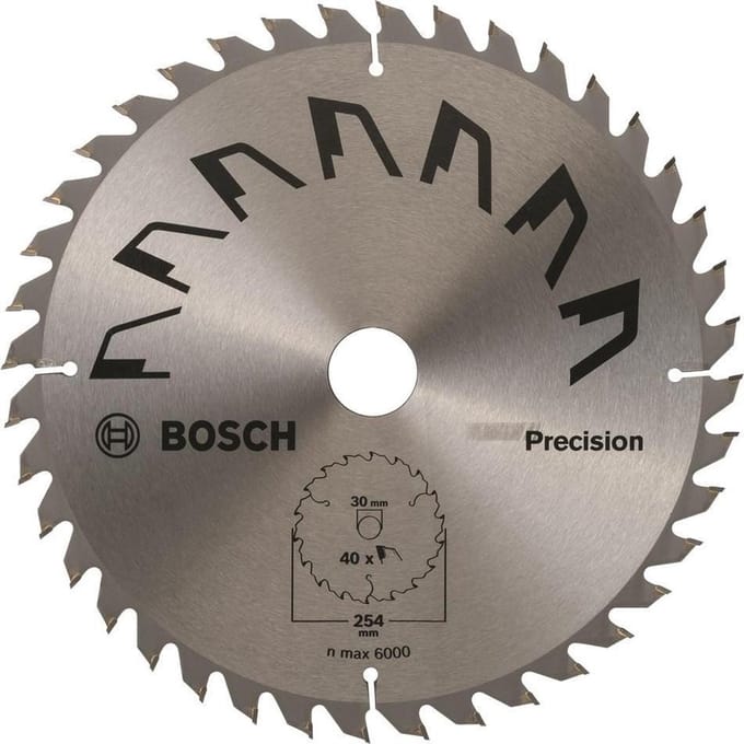 Bosch RUNDSAVKL 254X30MM T40 PRECISION