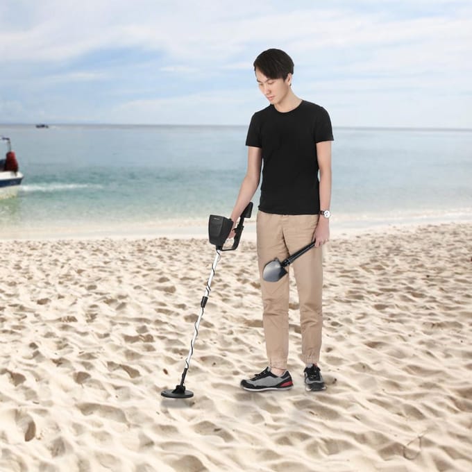 KKmoon Metaaldetector Ondergrondse Professionele Goudschatzoeker Tracker Seeker Metaaldetector With Headphone & Shovel