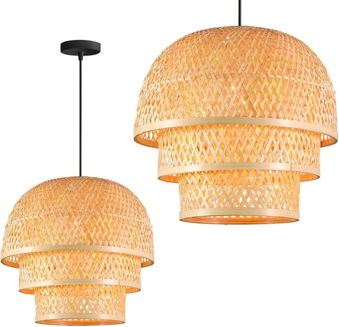 Toolight App1629-1Cp Hanglamp Bruin 40X45X40Cm
