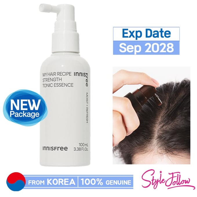 Innisfree My Hair Recipe Essence tonique fortifiante 100 ml 1pc + Sample Gifts white